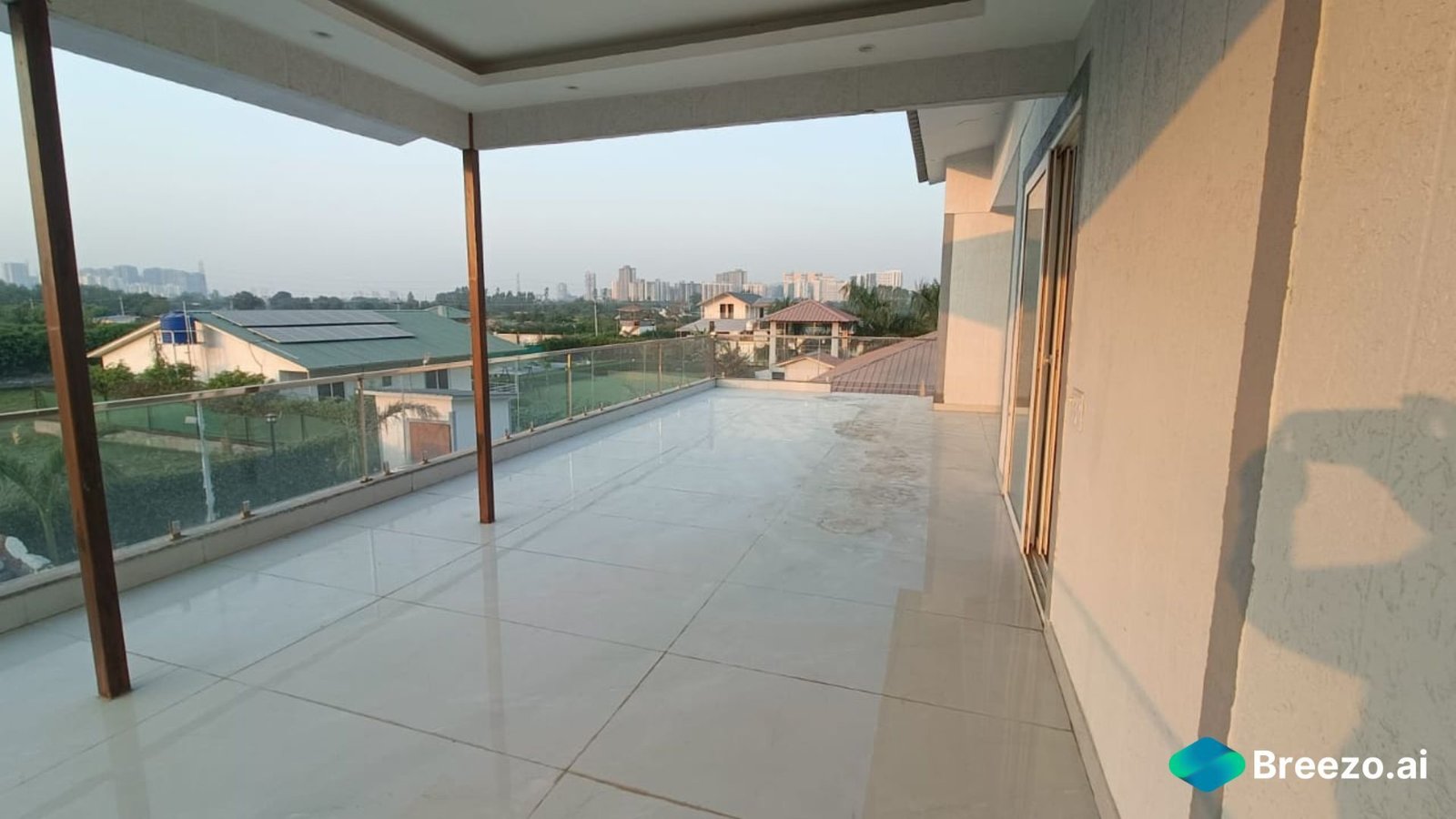 Farmhouse for film shoots in Delhi NCR, Gurgaon, and Noida. Modern architecture and stunning pool area.
